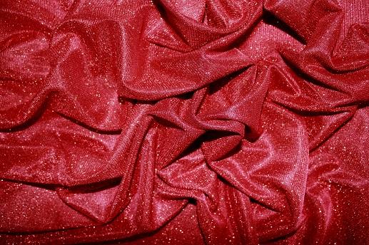 Трикотаж люрекс цвет красно-теракотовый | Textile Plaza