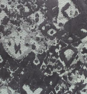 Жаккард Італія смарагдово-чорний принт абстракція | Textile Plaza