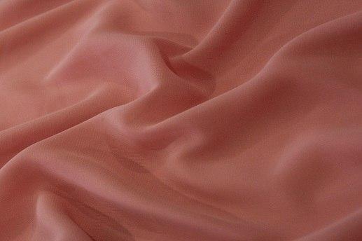 Шифон, насыщенный персиково-розовый | Textile Plaza