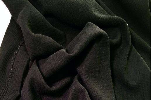 Муслин, цвет черный | Textile Plaza