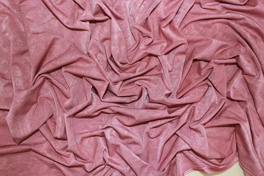 Трикотаж мікромасло креш колір рожевий | Textile Plaza