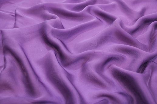 Шелк-шифон Alma Moda фиолетовый (сиреневый) | Textile Plaza