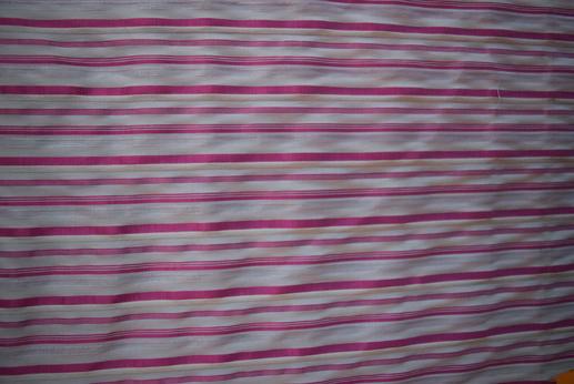 Рубашка полоска бело-розовый | Textile Plaza