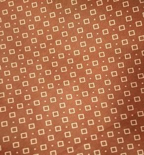 Подкладочная ткань нейлон принт, коричневый в ромбиках | Textile Plaza