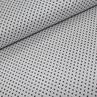 Бавовна кольорова невеликий чорний горошок на білому тлі | Textile Plaza