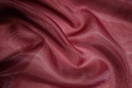 Органза, колір бордо | Textile Plaza