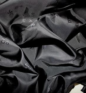 Підкладкова тканина жаккард колір чорний | Textile Plaza