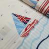 Ткань для детского постельного белья, морская тематика на белом фоне | Textile Plaza