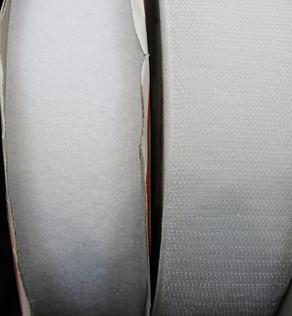 Застежка текстильная липучка белая и черная 5 см | Textile Plaza