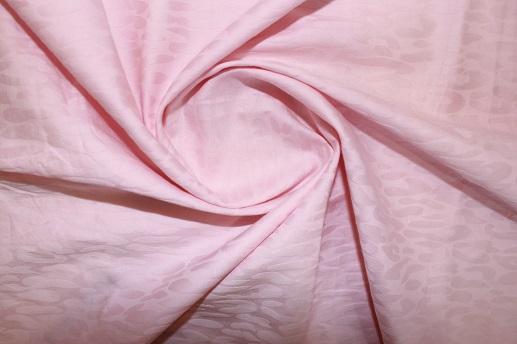 Сатин жаккард для постельного белья розовый в пятнах | Textile Plaza