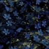 Сетка вышивка, цвет темно-синий | Textile Plaza