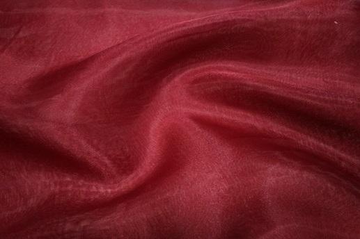 Органза, цвет бордовый | Textile Plaza