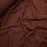 Костюмна тканина Американський Креп Жатка, темно-коричневий | Textile Plaza