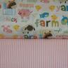 Ткань для детского постельного белья, принт фермерские животные | Textile Plaza