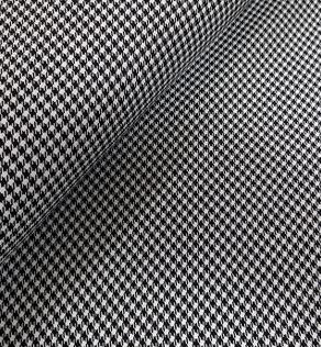 Костюмна тканина Гусяча лапка чорно-біла | Textile Plaza