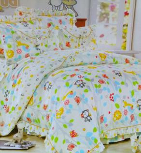 Ткань для детского постельного белья, принт сафари | Textile Plaza