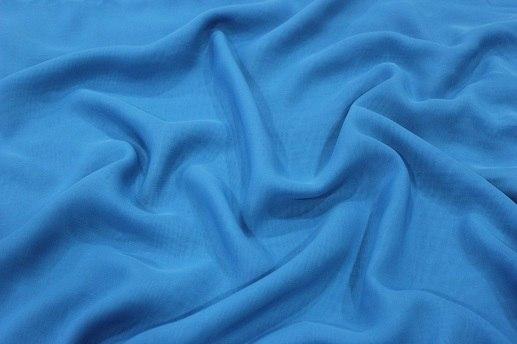 Шифон, ярко-голубой | Textile Plaza
