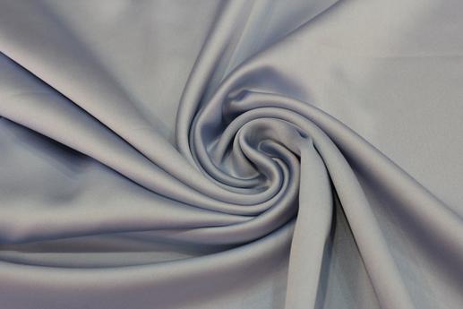  Атлас щільний Барбі колір сірий | Textile Plaza