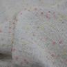 Костюмна тканина Chanel, біла з кольоровими точками | Textile Plaza
