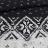 Трикотаж вязка, черно-белый принт | Textile Plaza