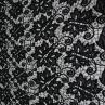 Черный ажур с рисунком | Textile Plaza