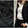 Костюмна тканина Барбі колір чорний | Textile Plaza