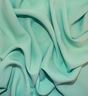 Тканина блузочно-плательная, колір насичений м'ятний | Textile Plaza