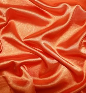Стрейч атлас, колір помаранчевий | Textile Plaza
