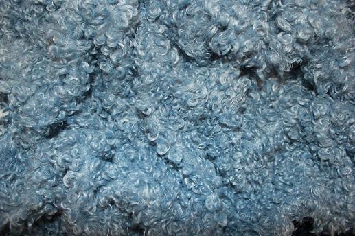 Хутро баранчик колір сіро-блакитний | Textile Plaza