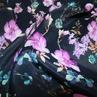 Шелк вискоза купон D&G цветы на черном (остаток 135см, ) | Textile Plaza