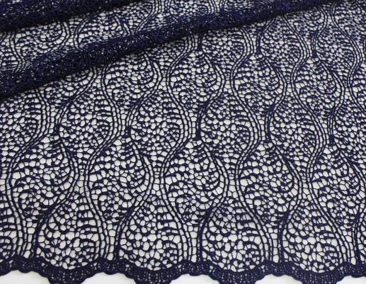 Ажур, темно-синій | Textile Plaza