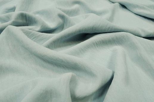 Костюмная ткань Американский Креп Жатка, нежно-голубой | Textile Plaza