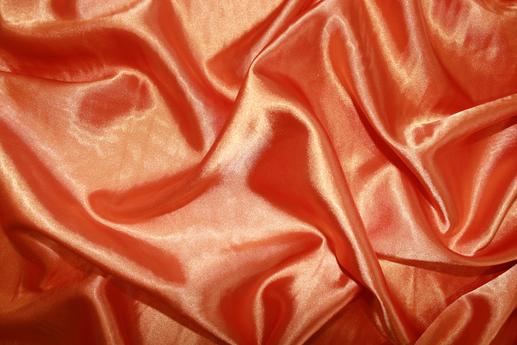 Стрейч атлас, цвет оранжевый | Textile Plaza