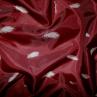 Подкладочная ткань принт перья, цвет бордо | Textile Plaza
