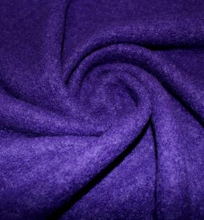Шерсть пальтовая букле цвет фиолетовый | Textile Plaza