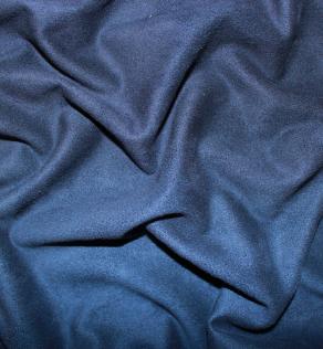 Замш, колір темно-синій | Textile Plaza