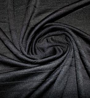 Трикотаж жаккард смуги, колір чорний | Textile Plaza