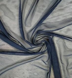 Стрейс сетка, темно-синий | Textile Plaza