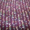 Шелк Италия мелкие цветы на фиолетовом Gucci (остаток 150см, ) | Textile Plaza