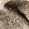 Жаккард Італія бежево-чорний принт з люрексом | Textile Plaza