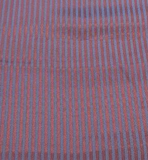 Подкладка жаккард Италия, цвет красная полоса на голубом | Textile Plaza