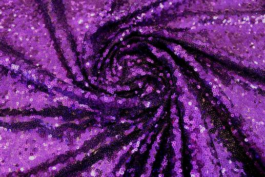 Сітка вишивка з пайетками, колір фіолетовий | Textile Plaza