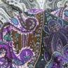 Шелк с эластаном ETRO ярко-фиолетовый принт | Textile Plaza