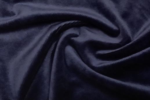 Трикотаж вельветон темно-синій | Textile Plaza