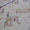Ткань для детского постельного, буквы/ Снупи | Textile Plaza