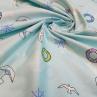 Ткань для детского постельного белья, морская тематика на нежно-голубом фоне | Textile Plaza