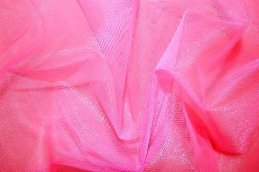 Фатин перламутр колір неоновий рожевий | Textile Plaza
