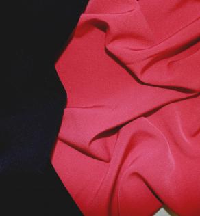 Костюмная ткань Барби двухсторонняя коралловый цвет | Textile Plaza