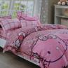 Тканина для дитячої постільної білизни, великі Hello Kitty | Textile Plaza