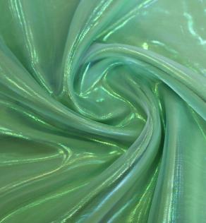 Органза хамелеон, світло-зелений | Textile Plaza